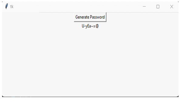 使用Python Tkinter生成随机密码生成器