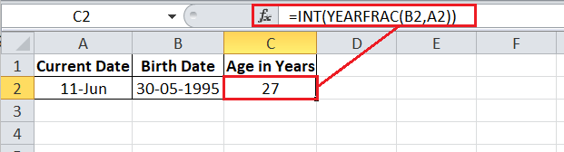 如何在Excel中计算年龄？