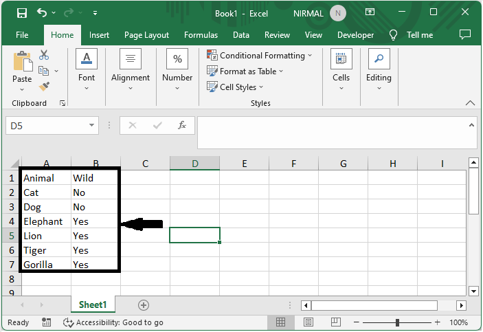 如何在Excel中移动或定位到带有数据的最后一行/最后一列？