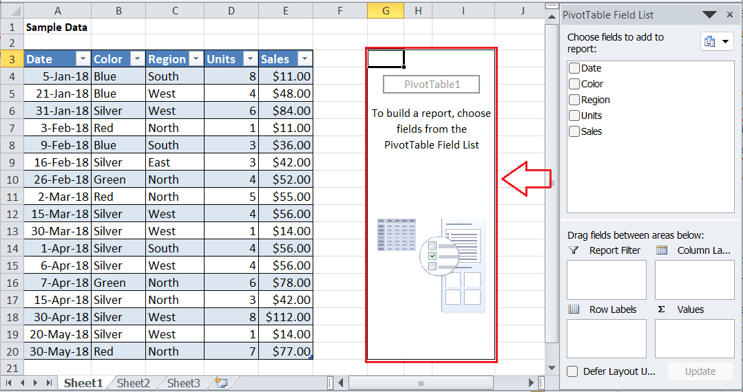 如何在Excel中创建透视表？