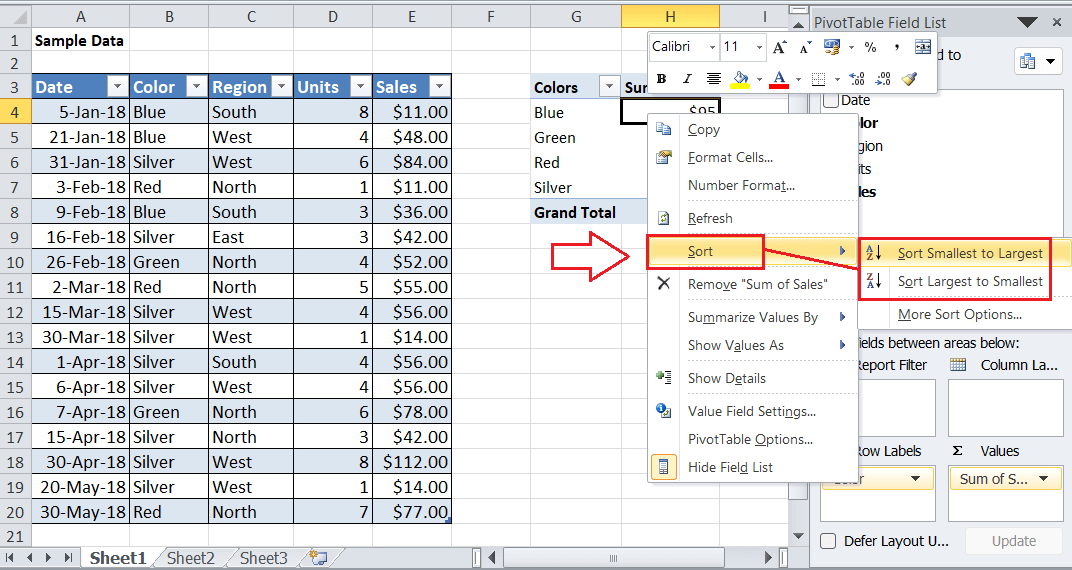 如何在Excel中创建透视表？