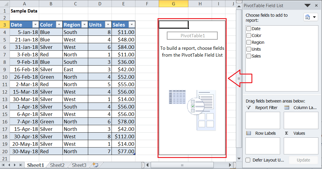 如何在Excel中创建透视表？