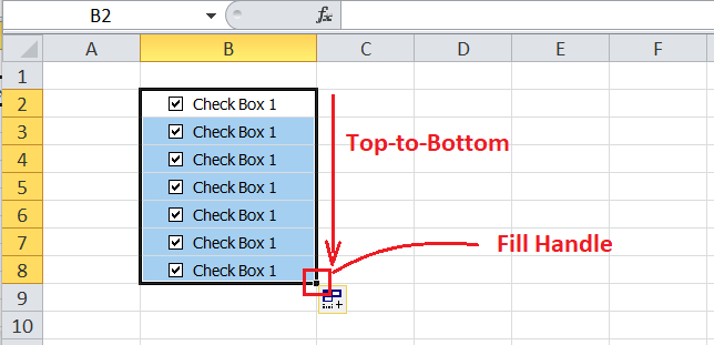 如何在MS Excel中插入复选框？