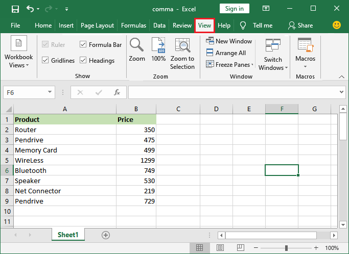 Excel 如何删除网格线