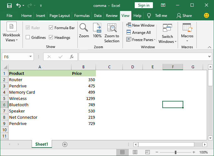Excel 如何删除网格线