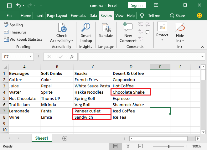 Excel 如何进行拼写检查
