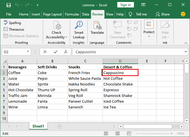 Excel 如何进行拼写检查