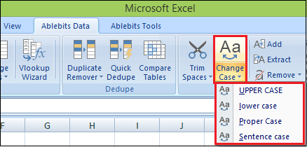 Excel 如何将小写字母转换为大写字母