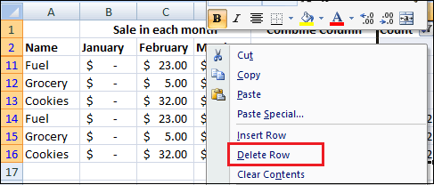 Excel 如何删除重复行