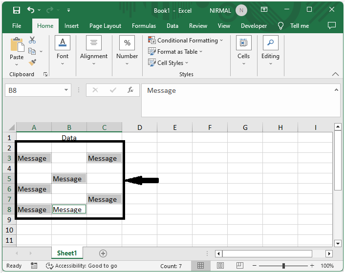 Excel 如何一次输入多个单元格中的相同数据/公式