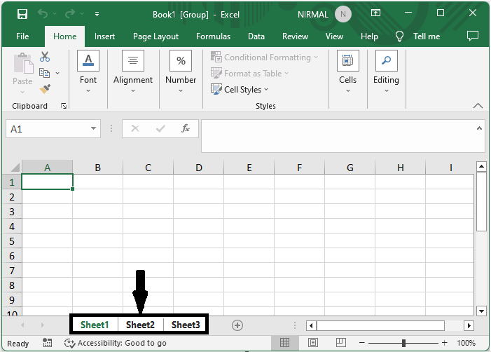 Excel 如何同时输入多个工作表中的相同数据