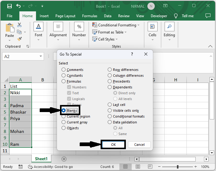 Excel 如果单元格为空如何输入/显示文本或消息