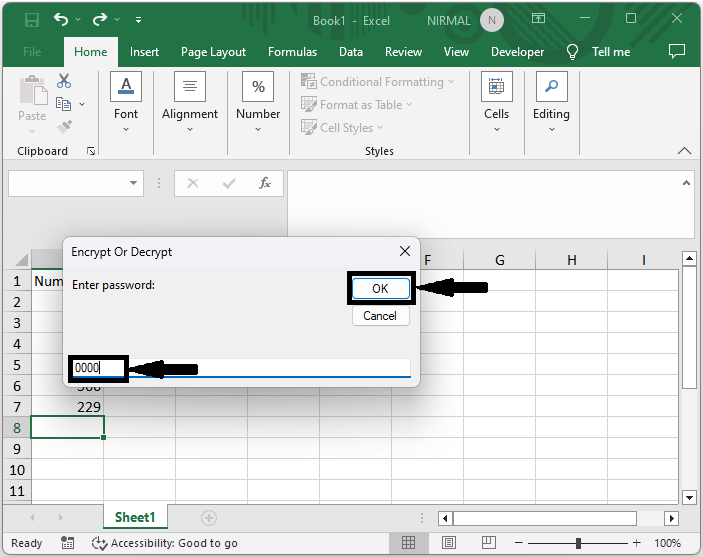 Excel 如何加密/解密选定的单元格