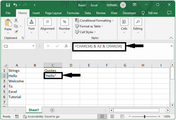 Excel 如何给所有单元格添加引号或在文本周围插入引号