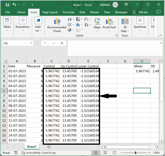 Excel 如何创建控制图