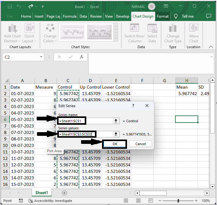 Excel 如何创建控制图