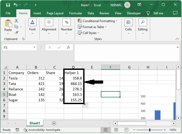 Excel 如何创建同时显示百分比和值的图表