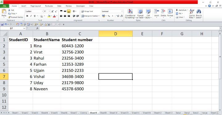 Excel 如何删除所有社会保障号码中的破折号