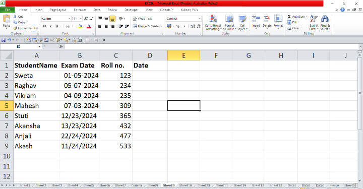 Excel 如何删除所有日期中的破折号/斜杠/连字符