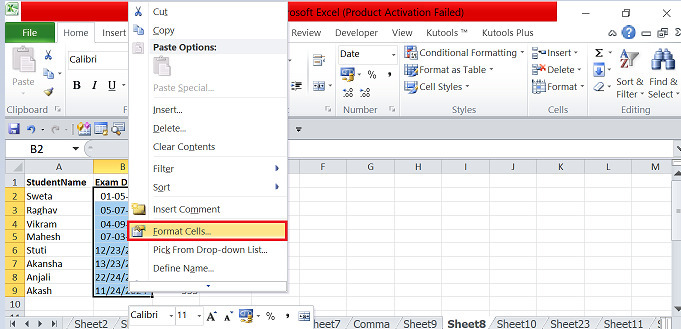 Excel 如何删除所有日期中的破折号/斜杠/连字符