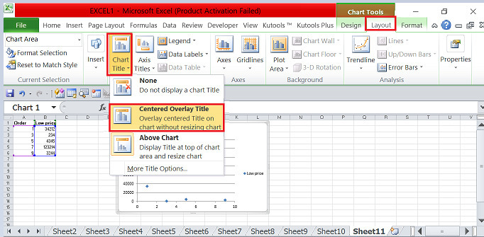 Excel 如何将单元格链接到图表标题/文本框