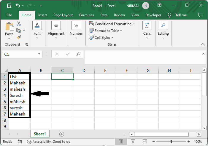 Excel 如何区分大小写计数单元格数值