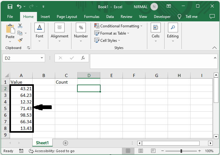 Excel 如何计算绝对值大于/小于给定值的COUNTIF函数