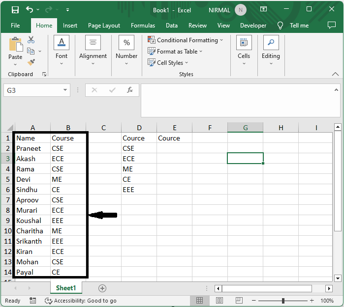 Excel 如何根据另一列计算唯一值的数量