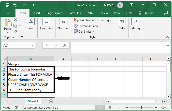 Excel 如何计算单元格中大写或小写字母的数量