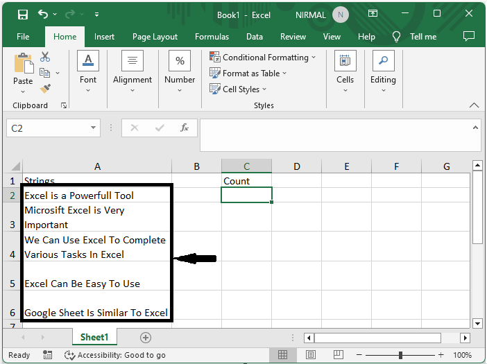 Excel 如何计算单词在范围内出现的次数