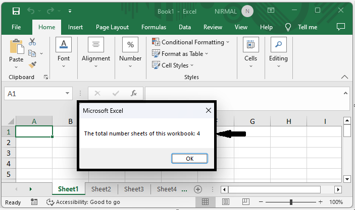 Excel 如何计算工作簿的工作表数量