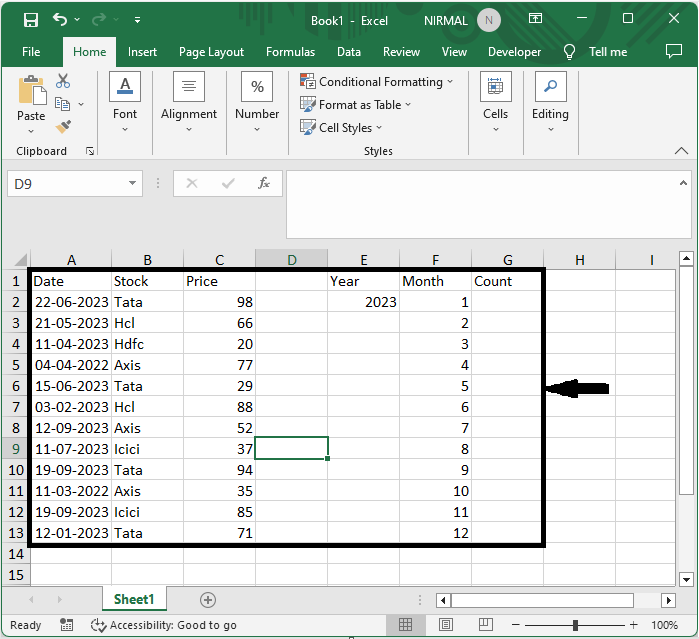 Excel 如何按年/季度/月份/周数计算事件发生次数