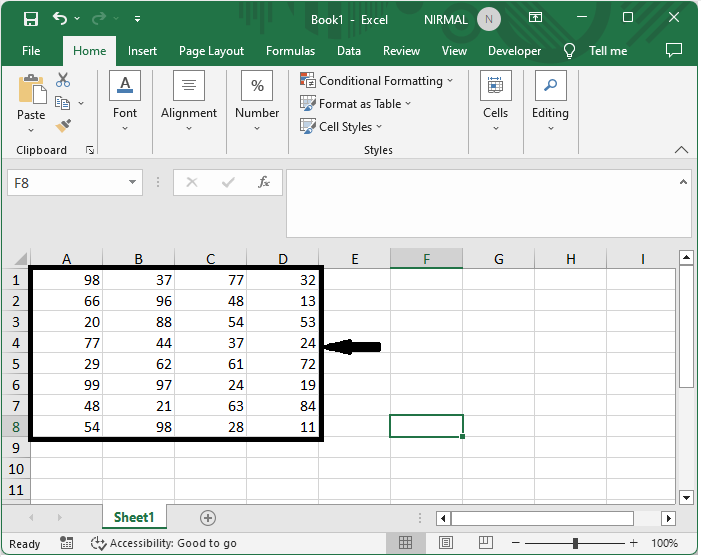 Excel 如何计算/汇总大于但小于某个数的单元格