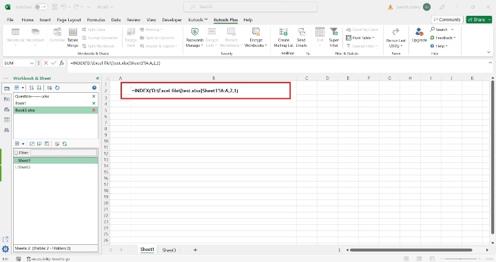 Excel 如何引用或连接未打开的关闭工作簿中的值