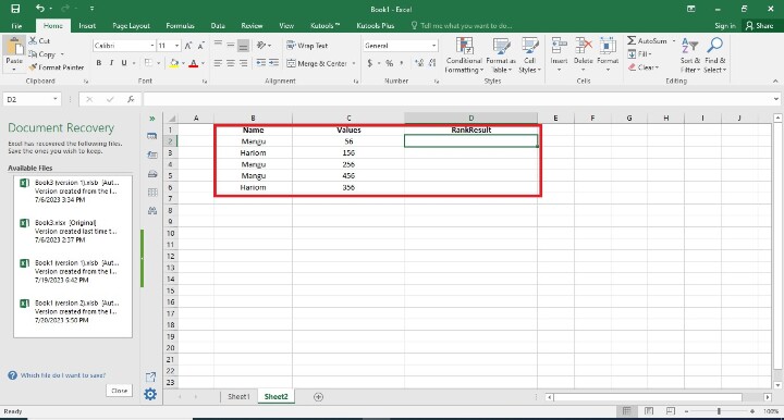 Excel 如何按组排列值