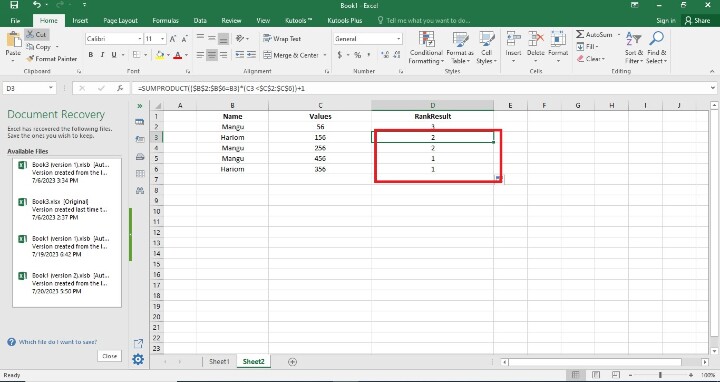 Excel 如何按组排列值