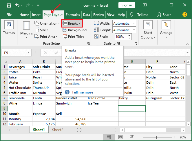 Excel 如何删除分页符