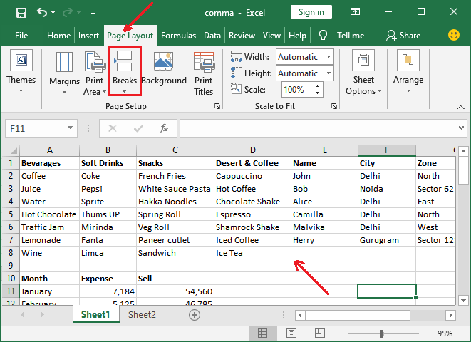 Excel 如何删除分页符