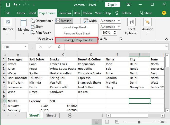 Excel 如何删除分页符