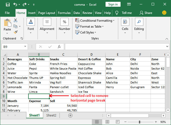 Excel 如何删除分页符