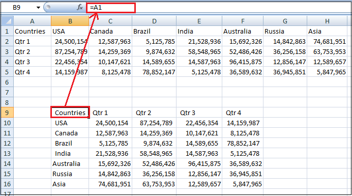 Excel 如何将列转换为行