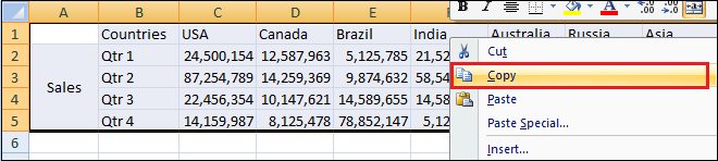 Excel 如何将列转换为行