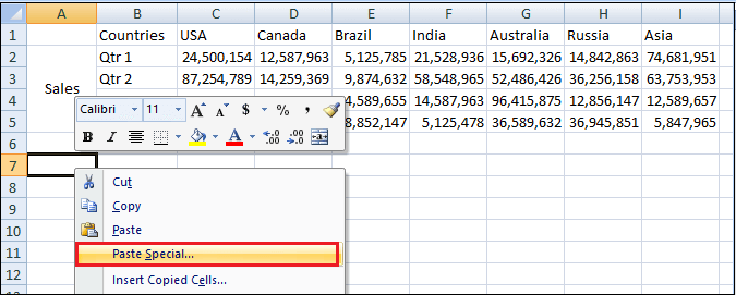 Excel 如何将列转换为行