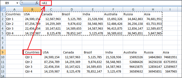 Excel 如何将列转换为行