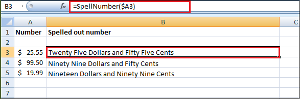 Excel 如何将数字转换为文字