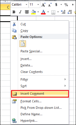 Excel 如何插入注释