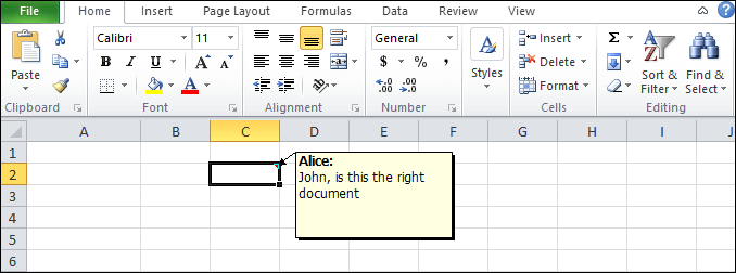 Excel 如何插入注释