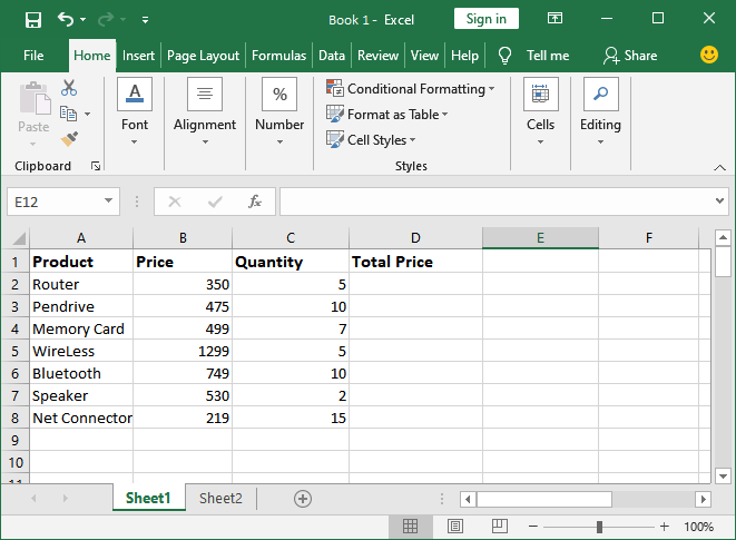 Excel 如何使用