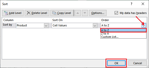 Excel 如何排序