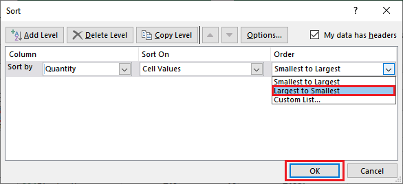 Excel 如何排序